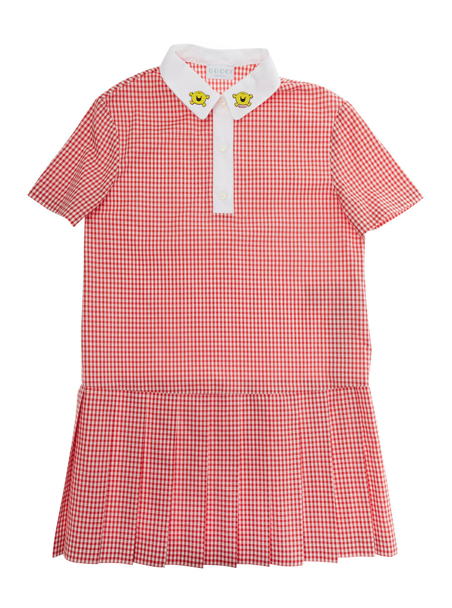 Woven Dress-Skirt Red Cotton