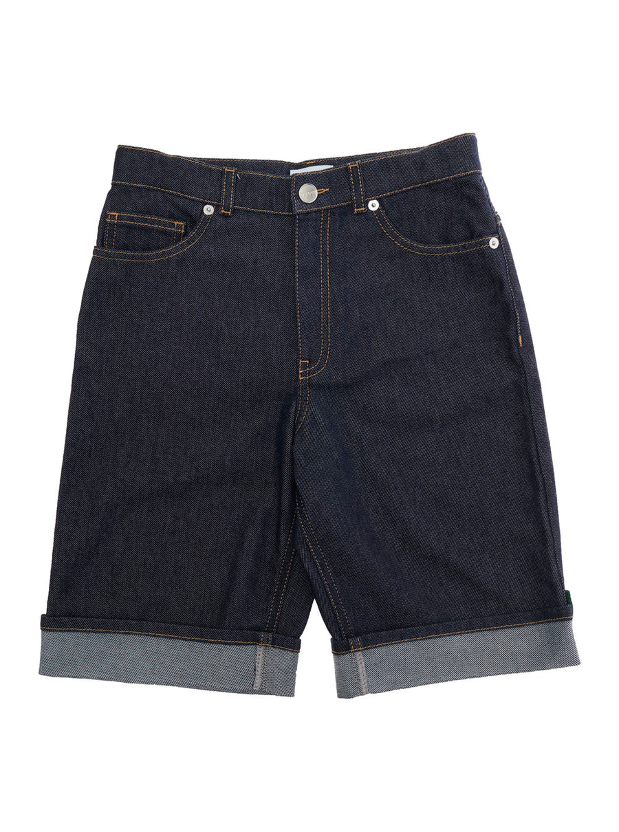 Shorts Logo Blue Cotton