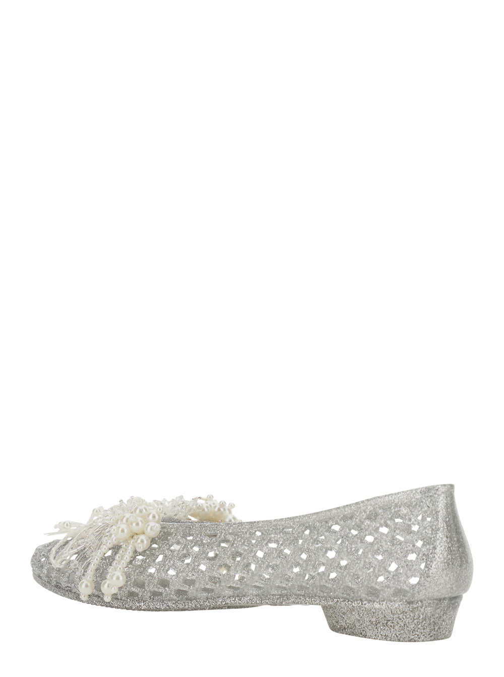 Ballet Shoes Muse Metallic With Elegant Pvc Details For Women Ballerinas