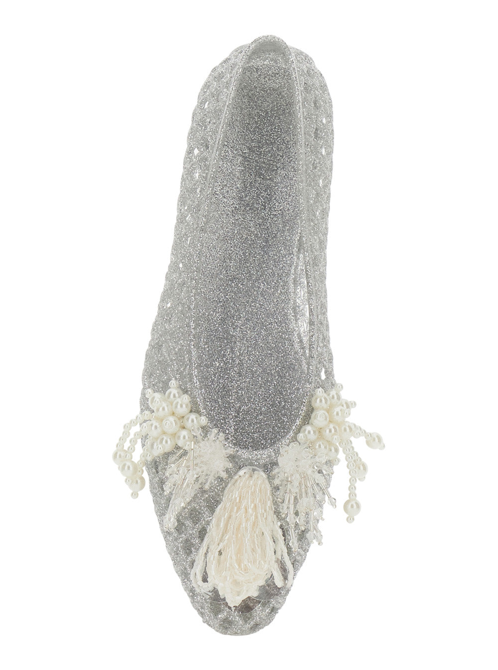 Ballet Shoes Muse Metallic With Elegant Pvc Details For Women Ballerinas