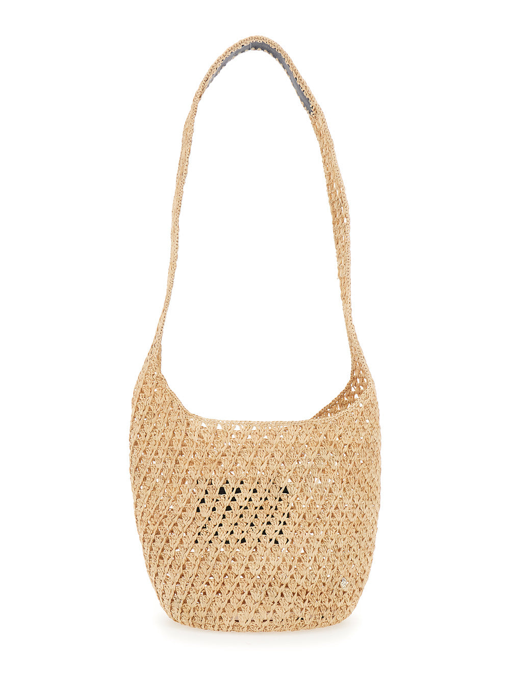Handbag Lani Raffia Crochet Small Sac Beige in Women Hand Bags