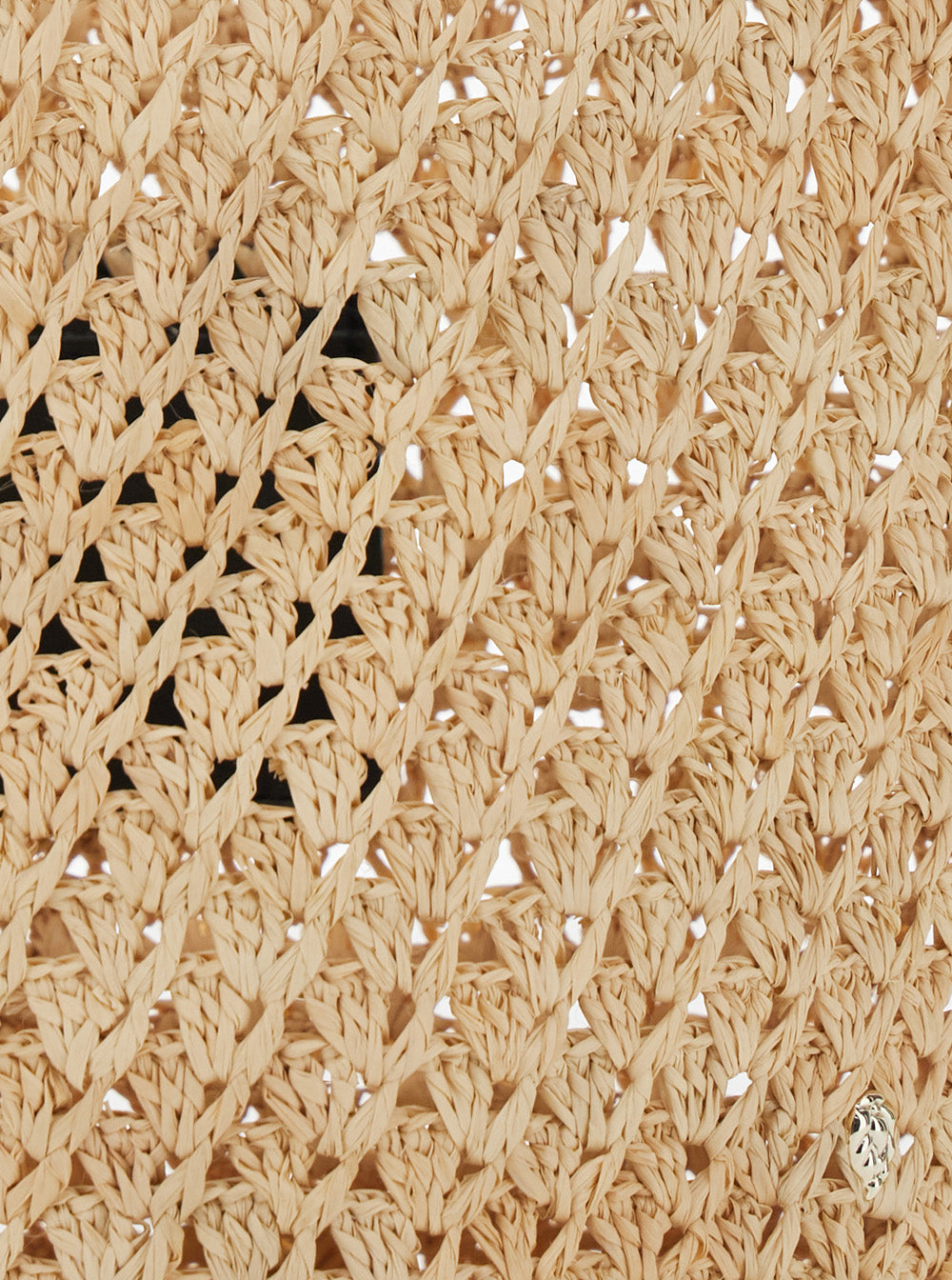 Handbag Lani Raffia Crochet Small Sac Beige in Women Hand Bags