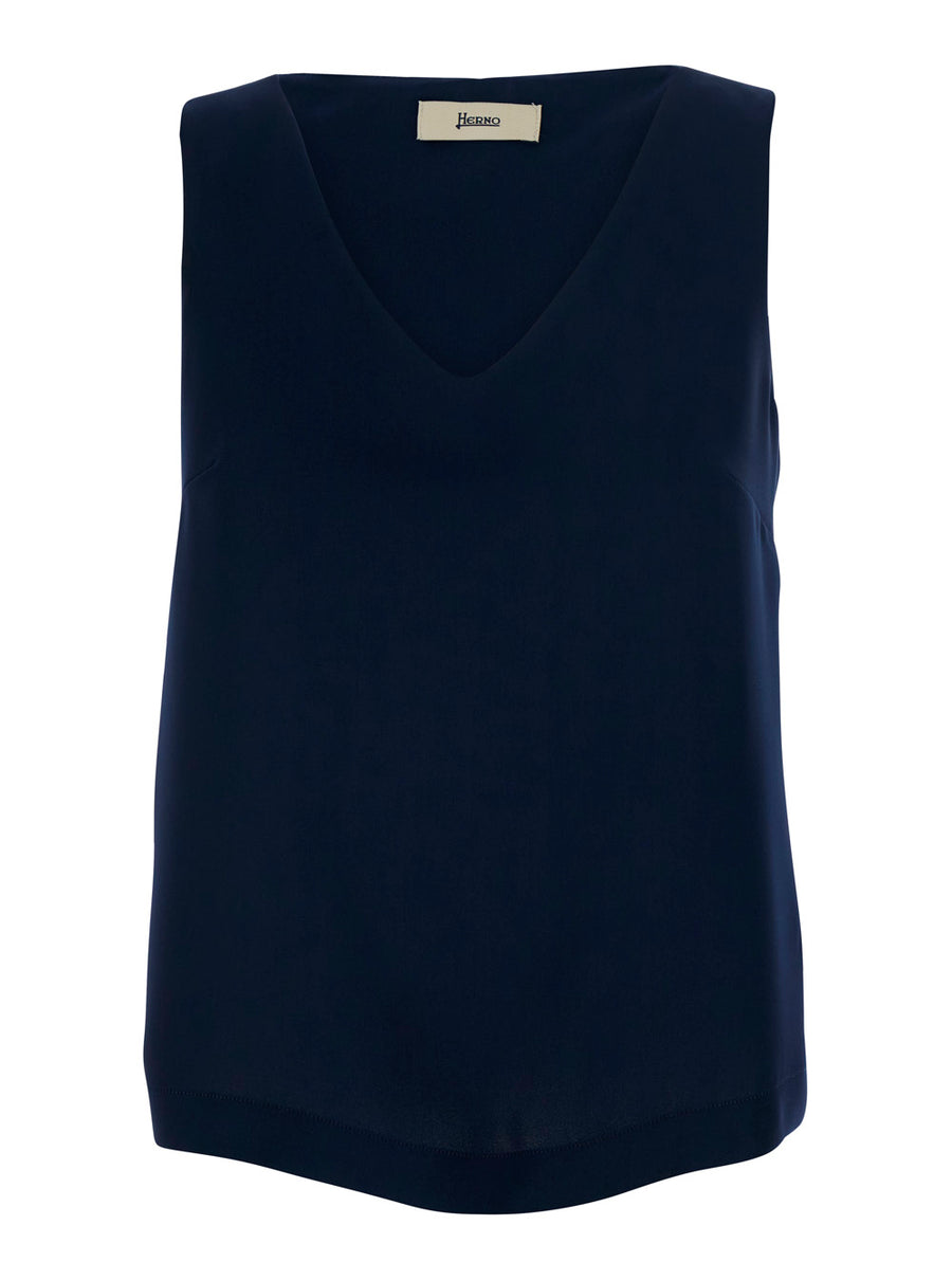 Top Cady Blue Polyester Tops