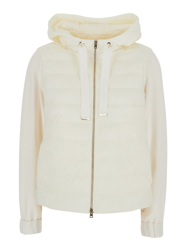 Puffer Jacket Hooded White