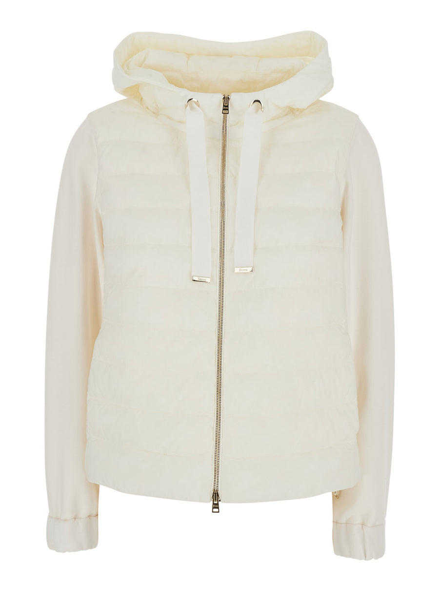 Puffer Jacket Hooded White