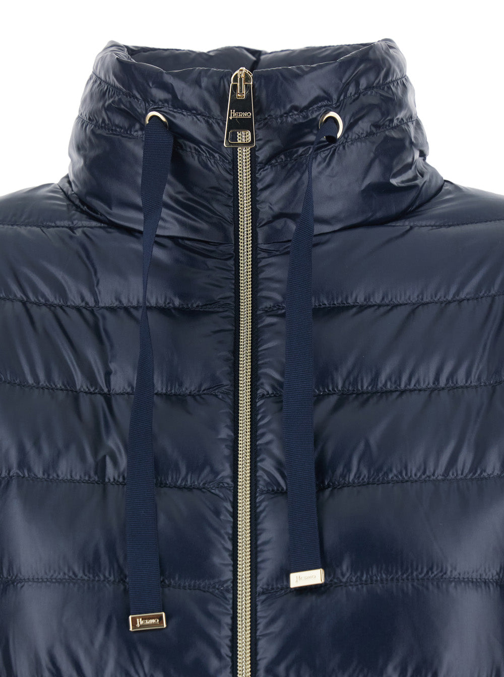 BIMATERIAL COTTON NYLON JACKET Blu Down