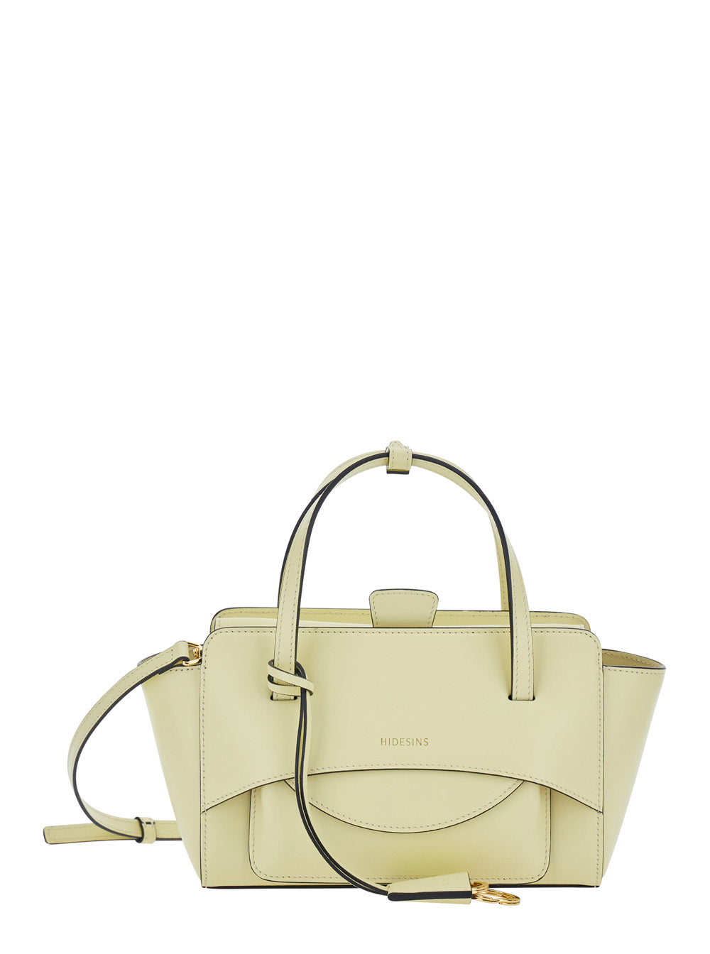 Handbag Flap S Premiere With Snap Closure On The Front In Yellow Leather For Women Calf Hand Bags