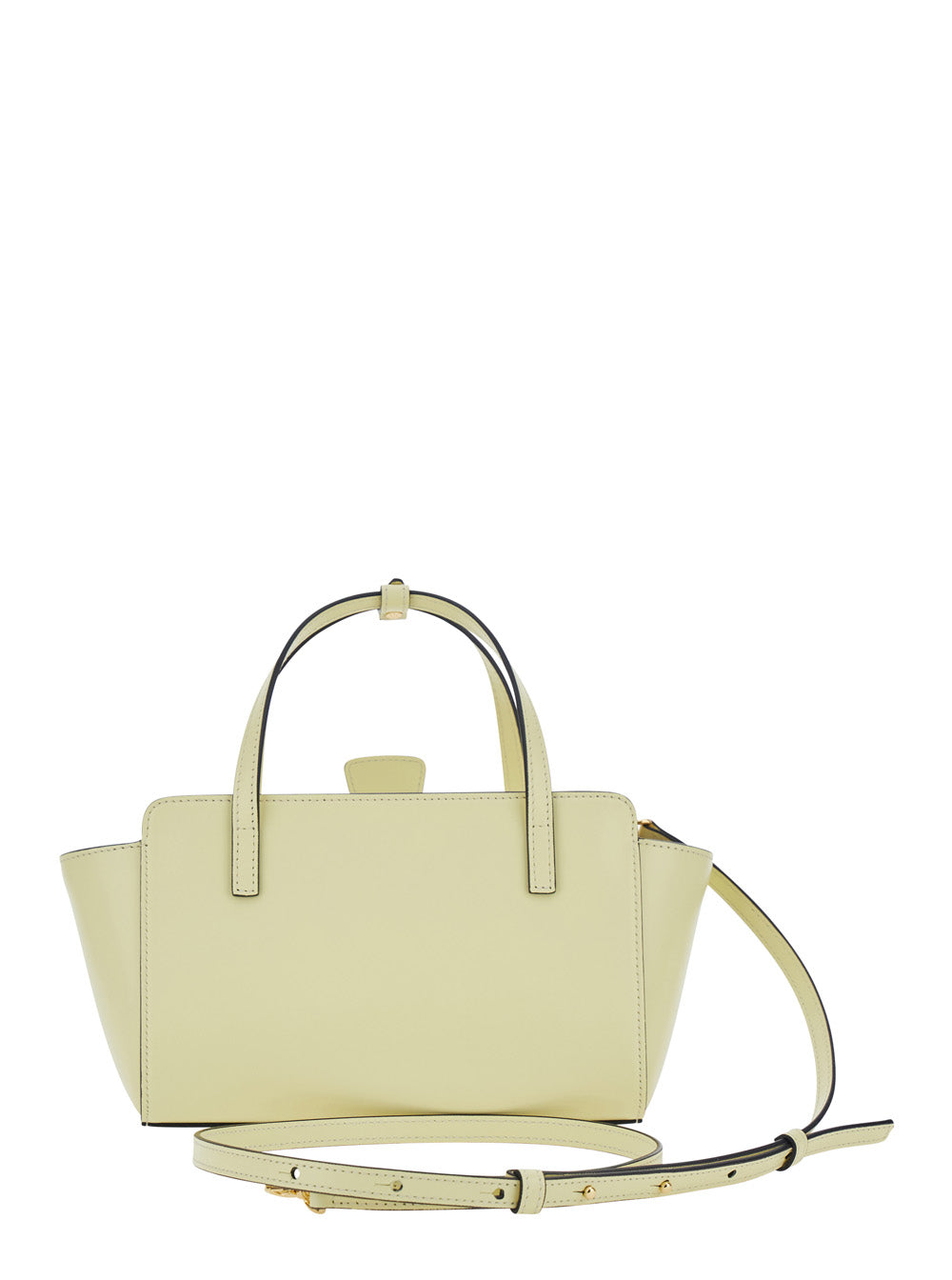 Handbag Flap S Premiere With Snap Closure On The Front In Yellow Leather For Women Calf Hand Bags
