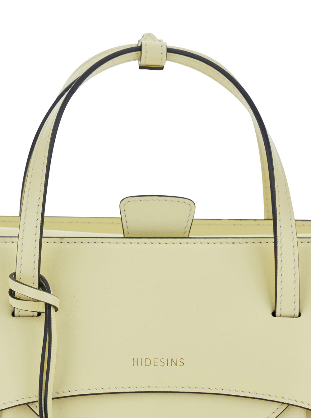 Handbag Flap S Premiere With Snap Closure On The Front In Yellow Leather For Women Calf Hand Bags