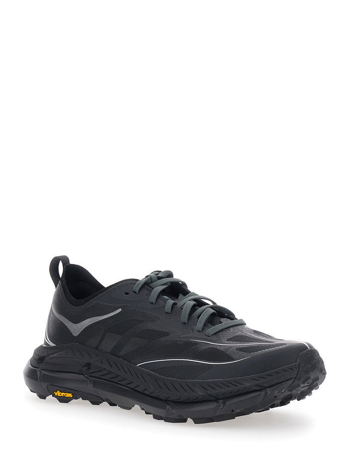 Sneaker Mafate Speed 4 Lite Low Top with Mesh Inserts in Black Tech Fabric Unisex Textile Synthetic