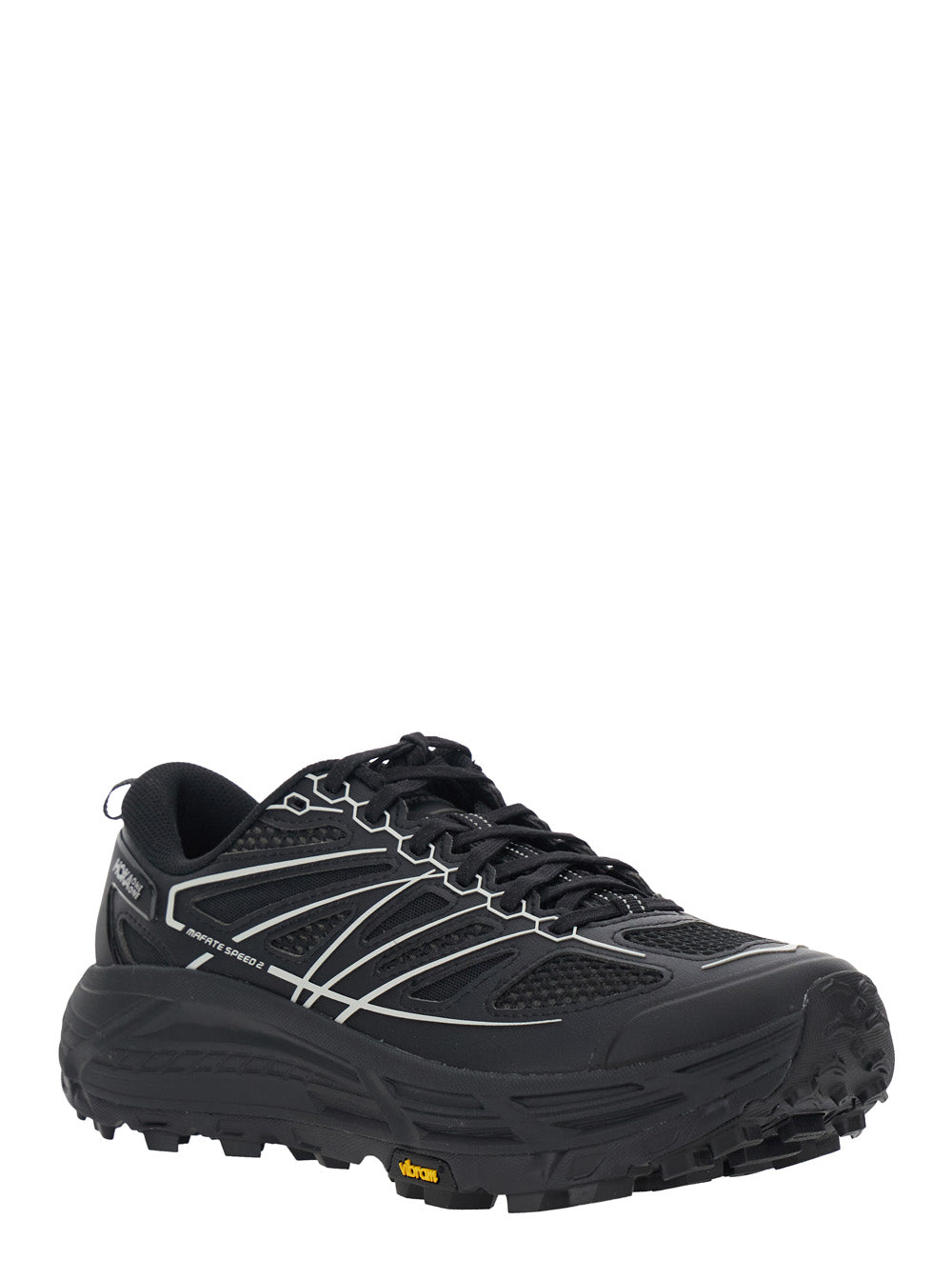 U Mafate Speed 2ts Black Sneaker Low Top With Pull-Tab And Lace-Up Closure On The Front Tech Fabric Unisex