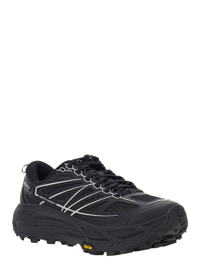 U Mafate Speed 2ts Black Sneaker Low Top With Pull-Tab And Lace-Up Closure On The Front Tech Fabric Unisex
