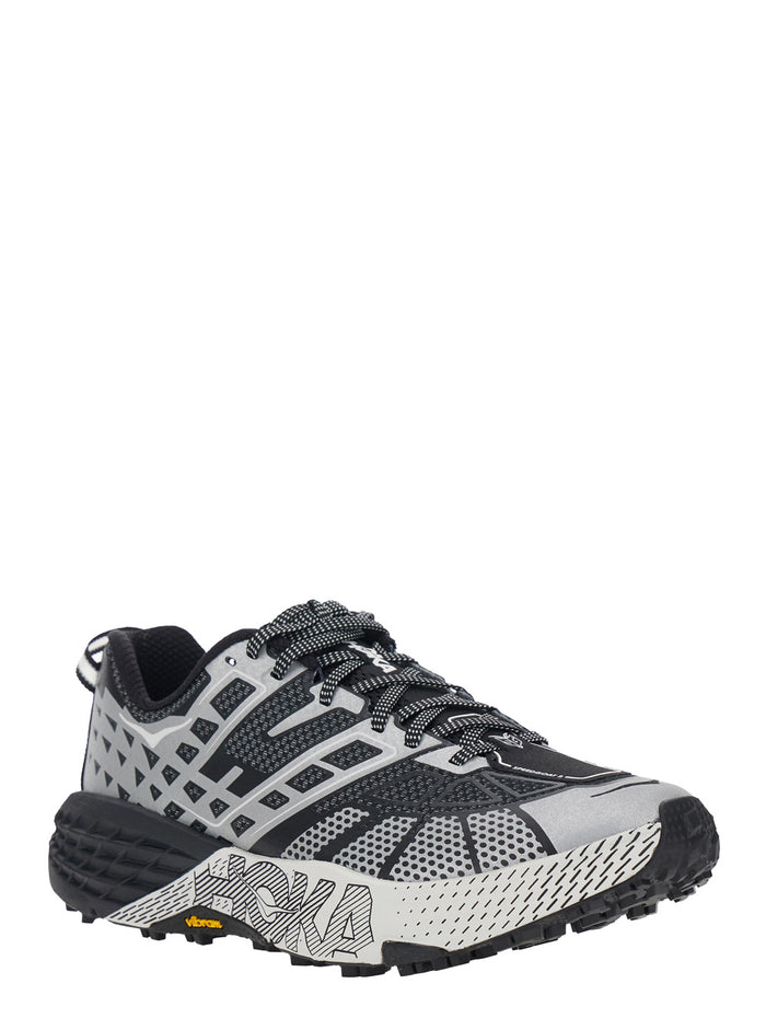 Sneaker U Speedgoat 2TS Low Top with Laces Print and Logo Lettering on the Side in Black Tech Fabric Unisex
