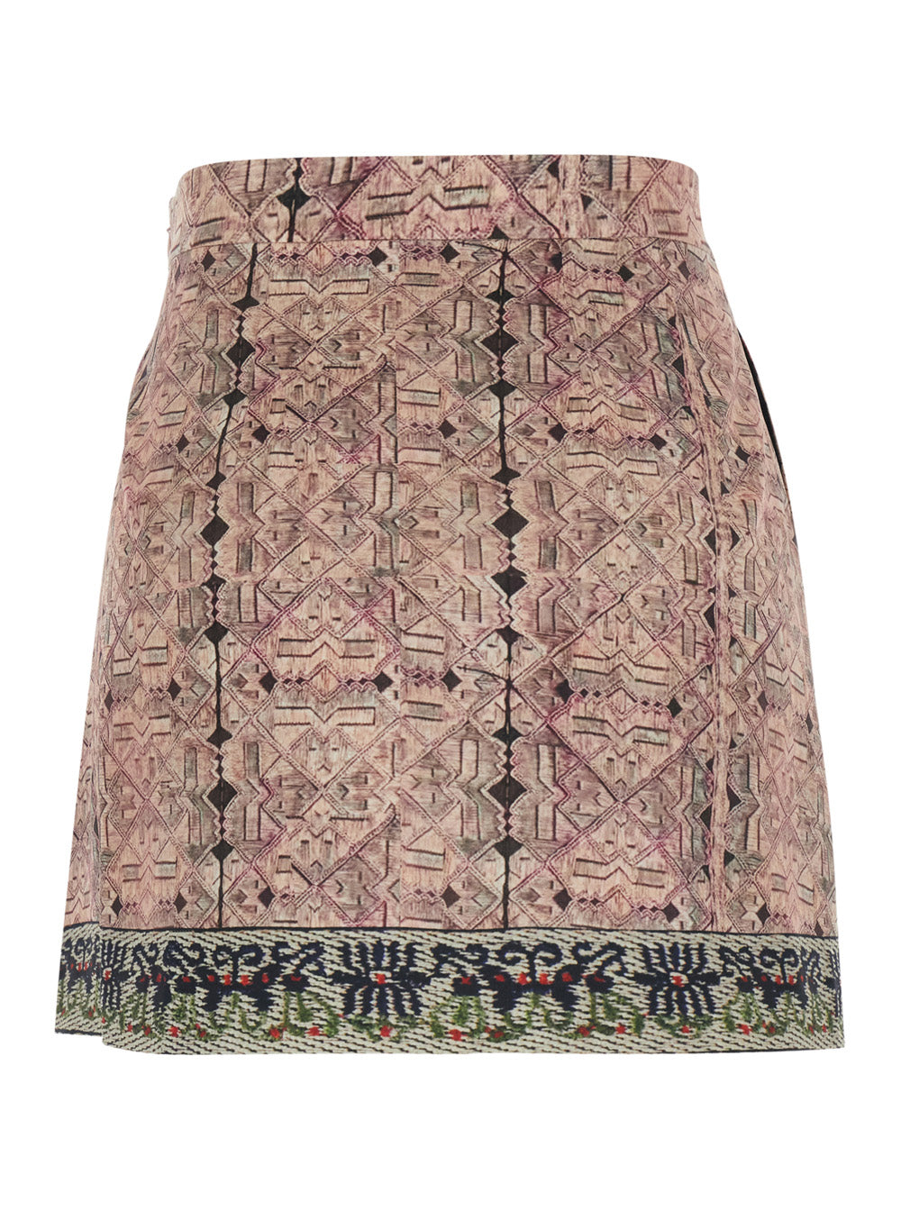Dress Umberto With Multicolor Silk Print For Women Sapphire Skirt