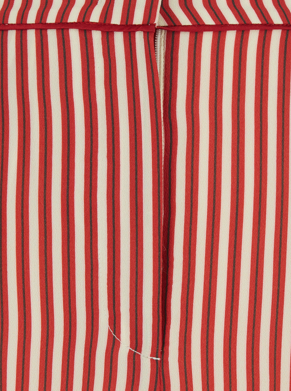 Shorts Zeno With Red Stripes Silk And Viscose For Men Bermuda