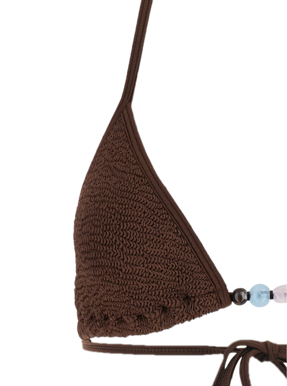 Bikini Gina With Bead Details Brown Beachwear