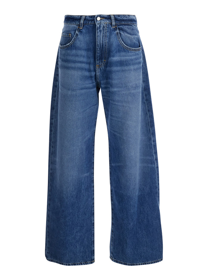 WOMAN JEANS BEAID8832 Blue with Five-Pocket Details in Cotton for Women Blu