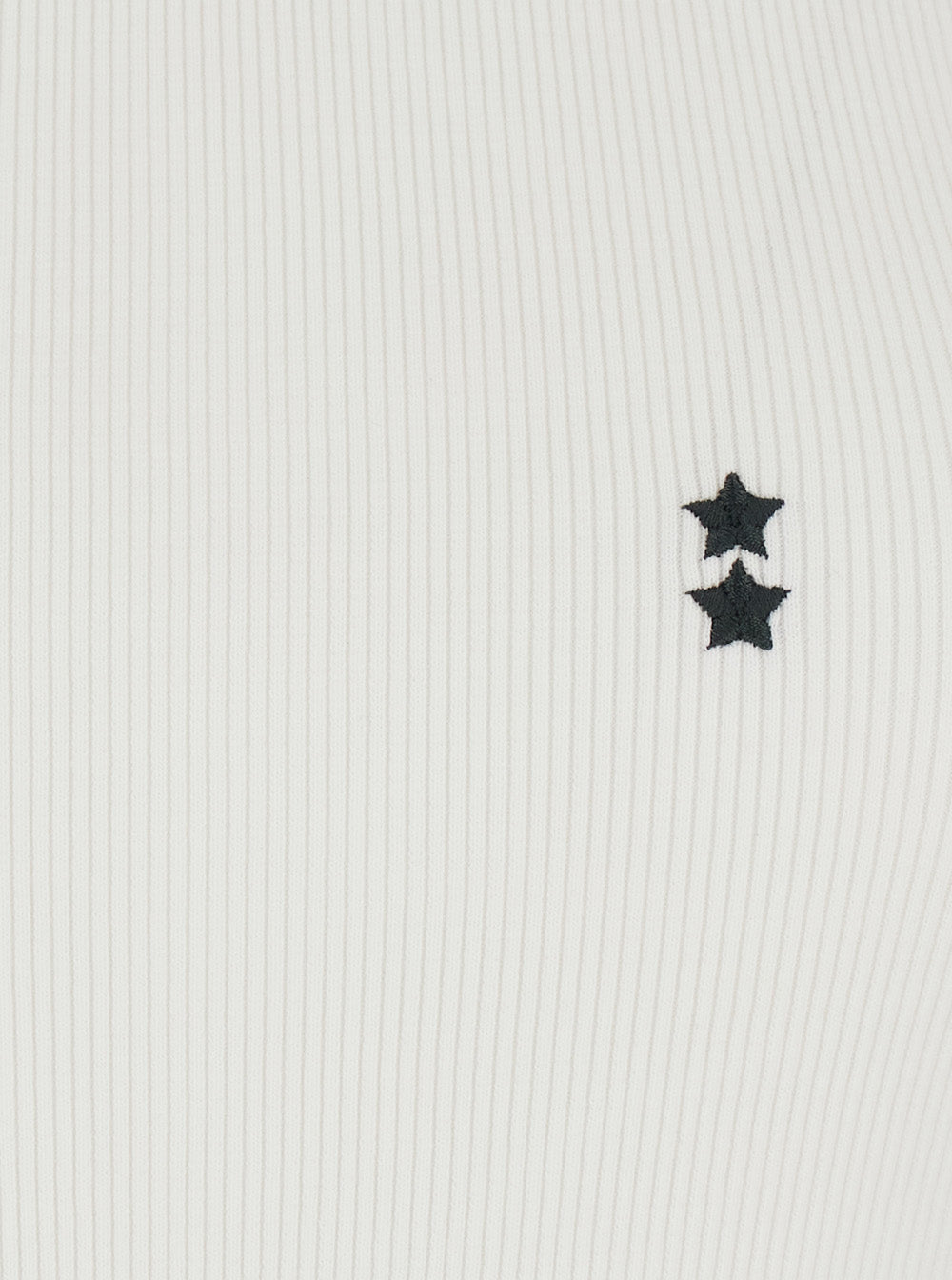 White Crew-Neck Top Tops