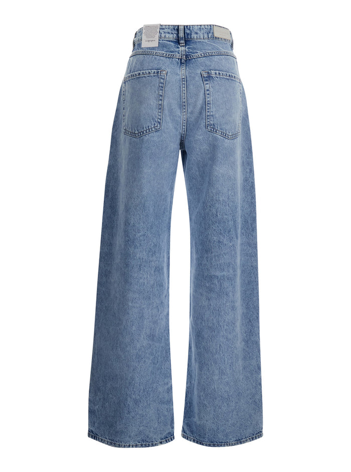 Jeans WOMAN with five pockets in Blue Organic Cotton for Women Blu