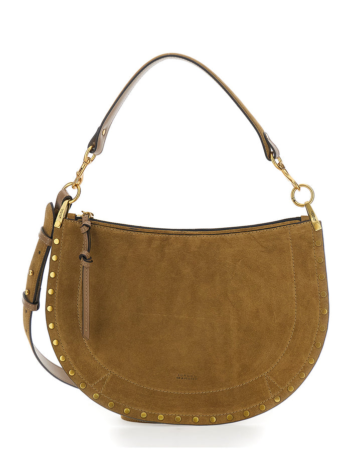 Shoulder Bag Oskan With Adjustable And Removable Suede Strap Brown Women