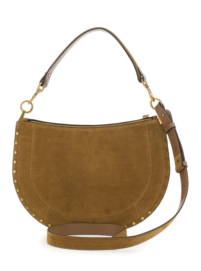 Shoulder Bag Oskan With Adjustable And Removable Suede Strap Brown Women