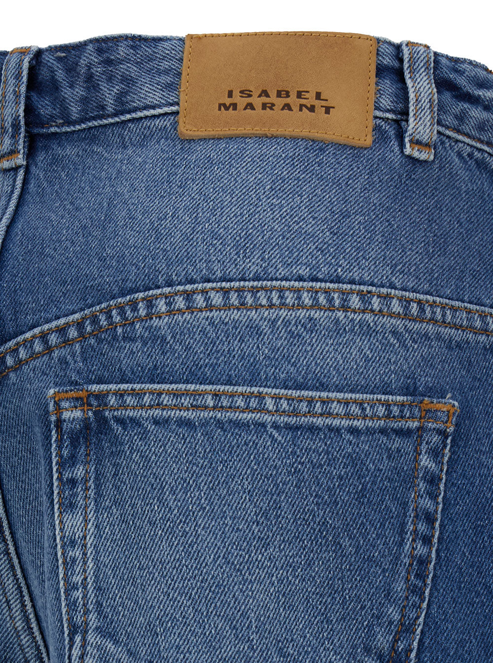 Lemony Light Blue Flared Jeans With Logo Patch Cotton Denim Woman Blu