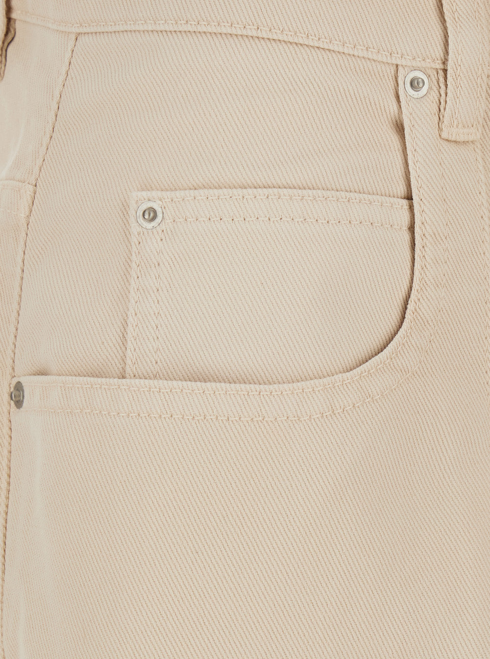 Rodayna Beige Jeans With Logo Patch On The Back And Wide Leg Denim For Women