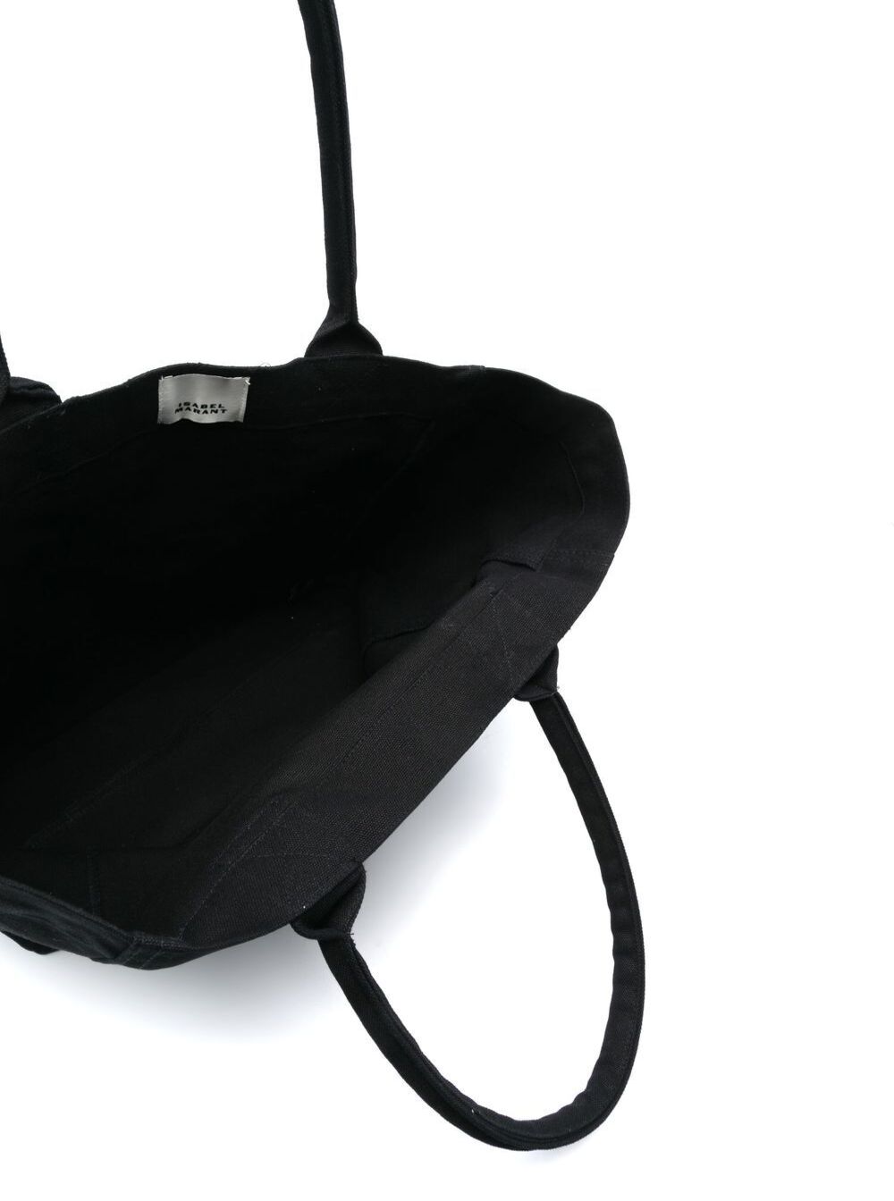 Small Yenky Tote Bag With Front Logo Black Cotton For Women