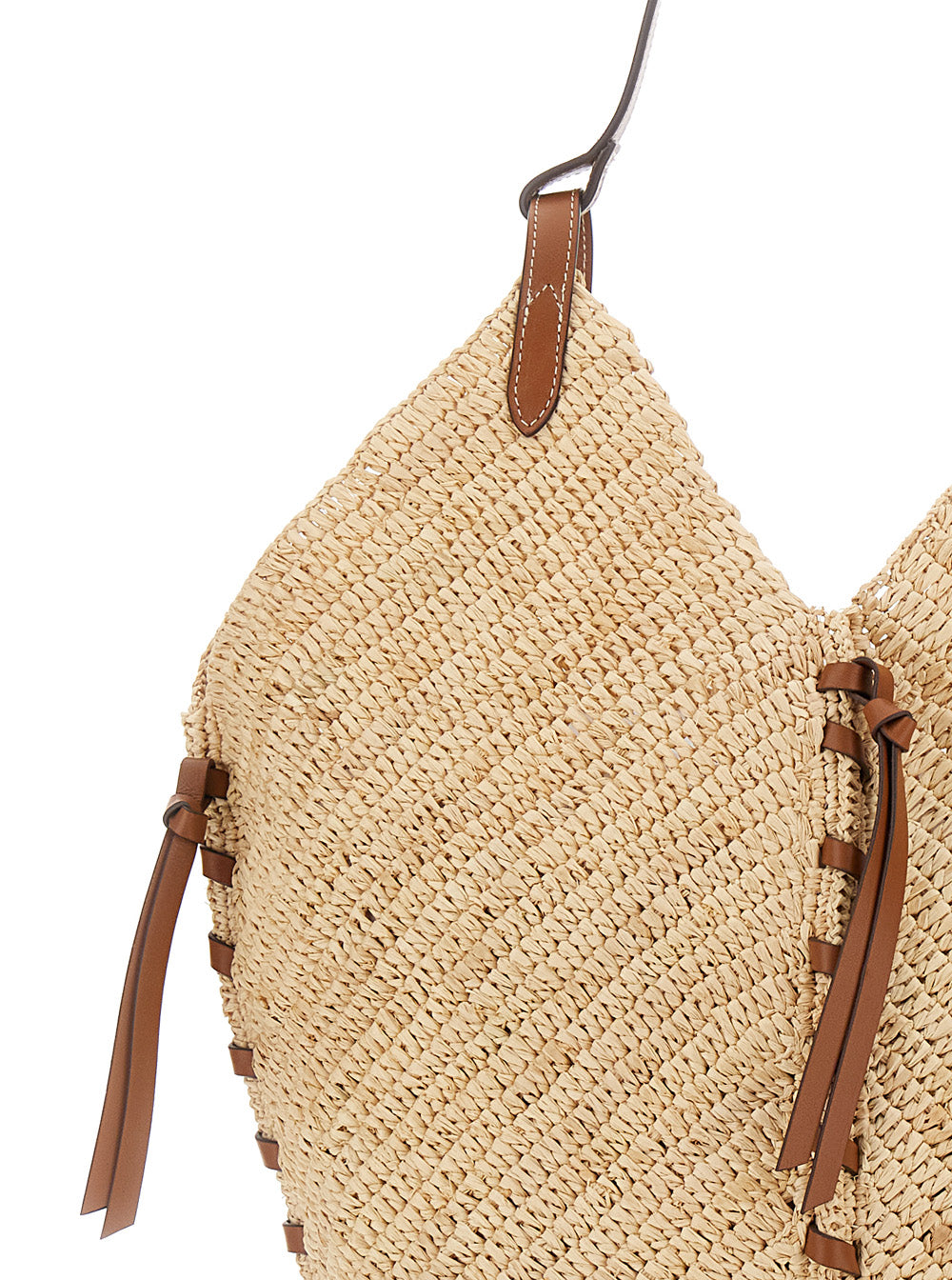 Tote bag Tampa with Fixed Handle and Ecoleather Design in Beige for Women Shoulder
