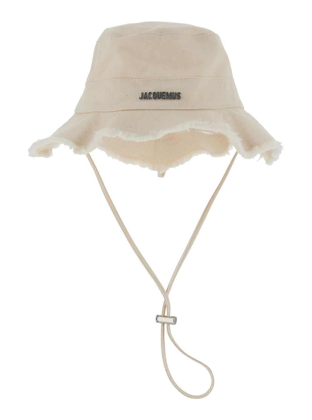 Le Bob Artichaut White Bucket Hat with Logo Patch on the Front in Cotton Woman And Gloves