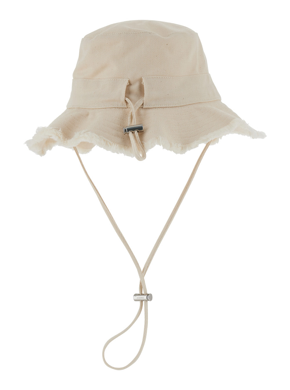 Le Bob Artichaut White Bucket Hat with Logo Patch on the Front in Cotton Woman And Gloves