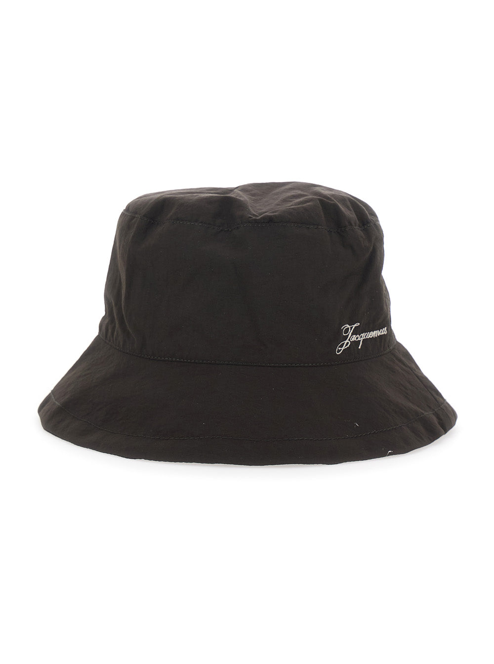 Le Bob Baluchon Brown Hat with logo lettering in Tech Fabric Man Polyamide And Gloves