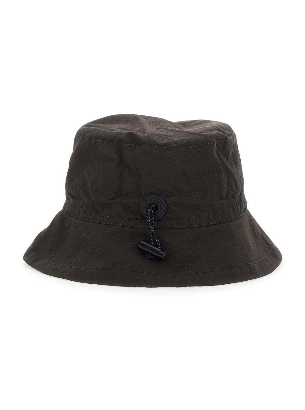 Le Bob Baluchon Brown Hat with logo lettering in Tech Fabric Man Polyamide And Gloves