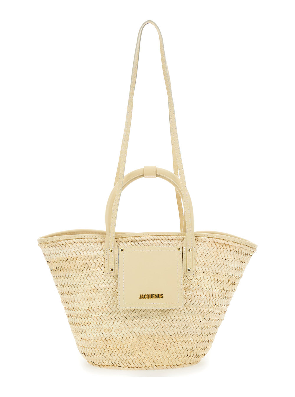 Handbag Le Panier Soli With Handles White For Women Other Fibers Hand Bags