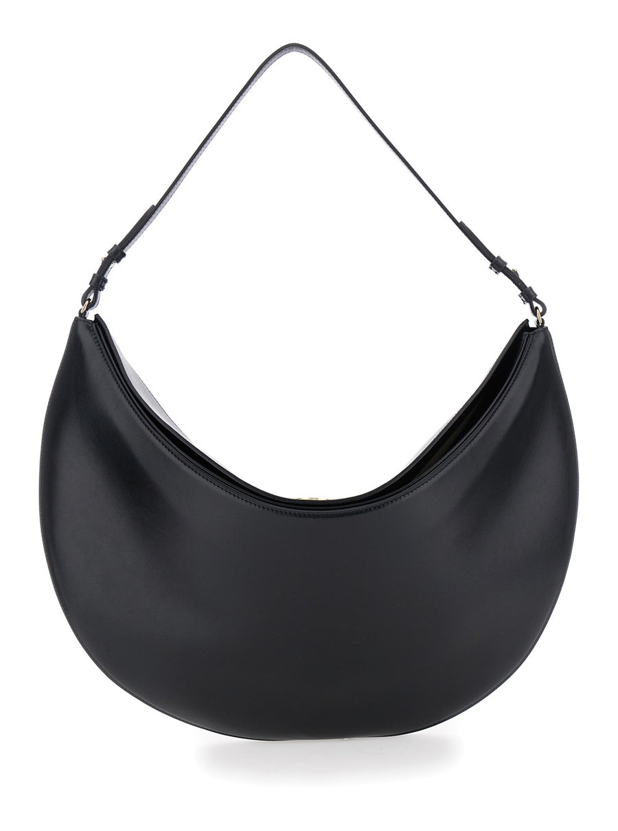 Shoulder Bag Le Calisso Rond Large Black Leather