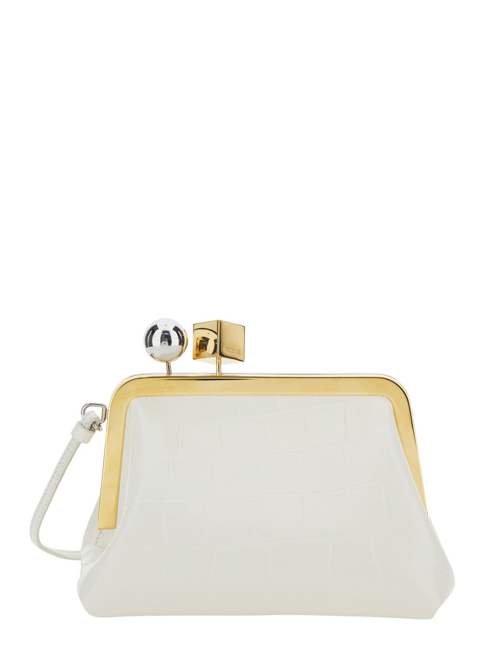 Handbag Le Berlingot With White Leather Details For Women Calf Hand Bags