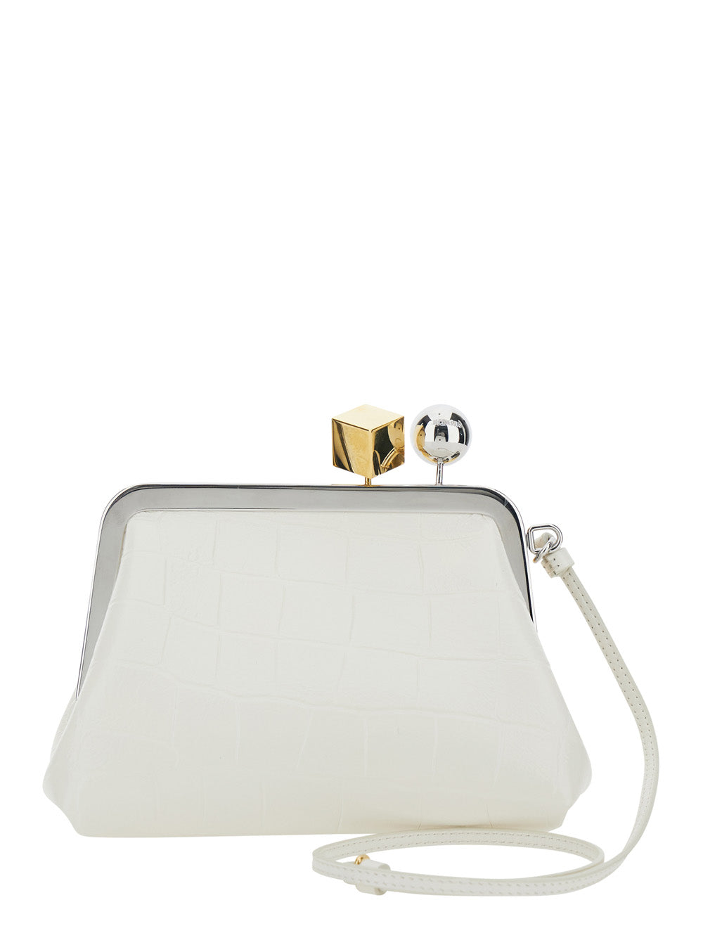 Handbag Le Berlingot With White Leather Details For Women Calf Hand Bags