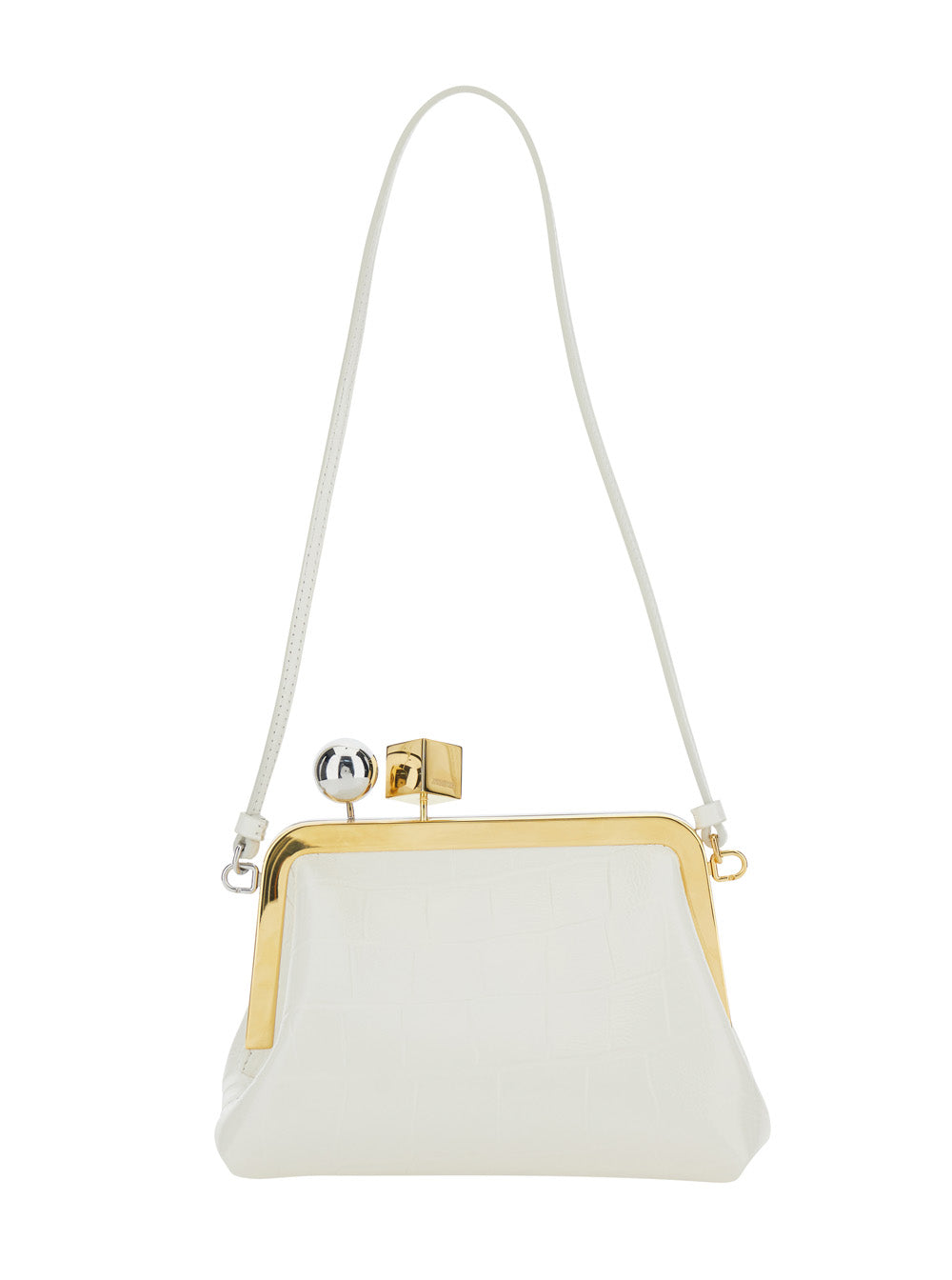 Handbag Le Berlingot With White Leather Details For Women Calf Hand Bags