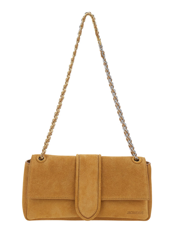 Shoulder Bag Le Bambino Chaine Brown Calf Leather