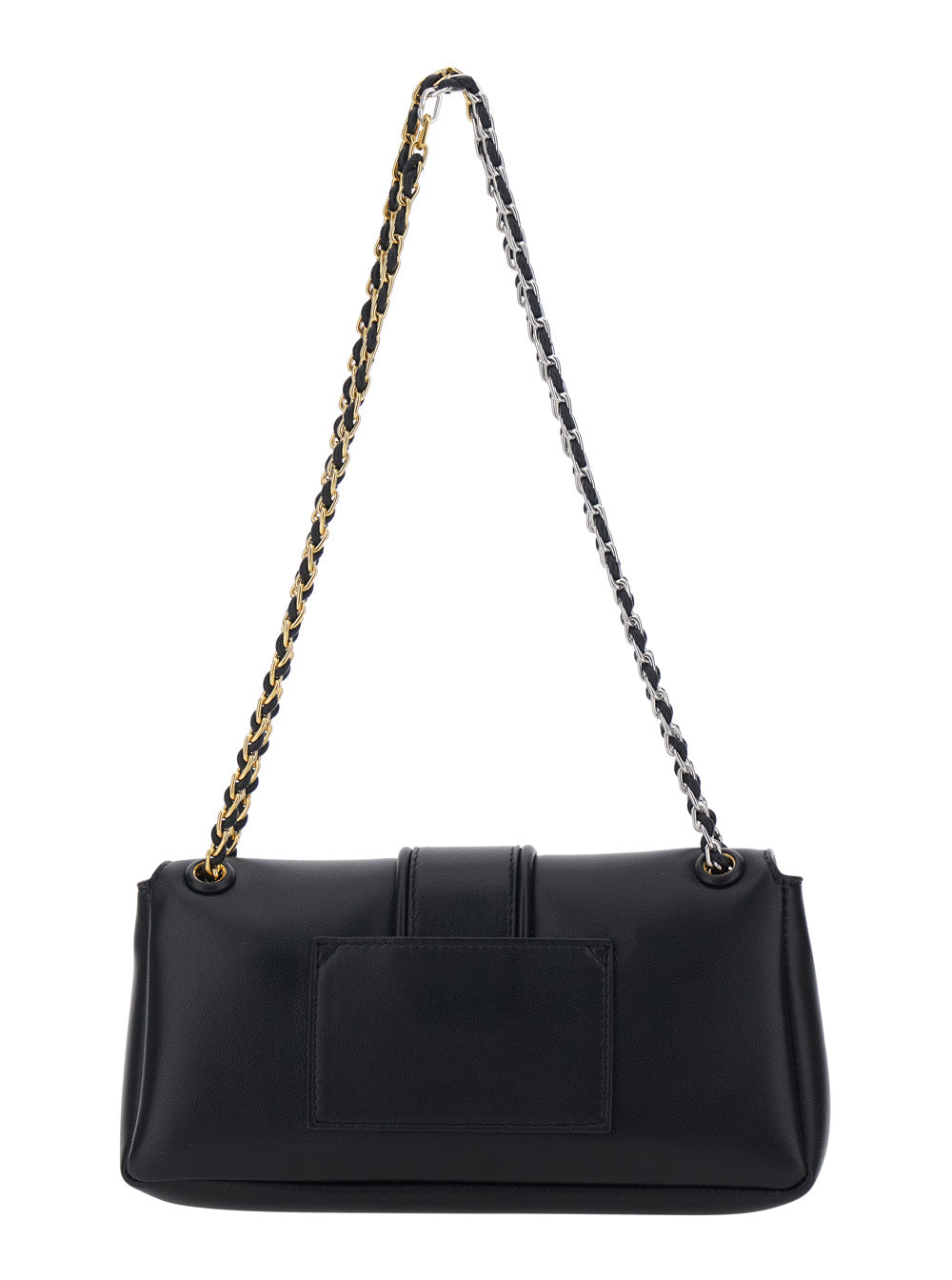 Black LE BAMBINO CHAINE Shoulder Bag In Leather for Women Lamb