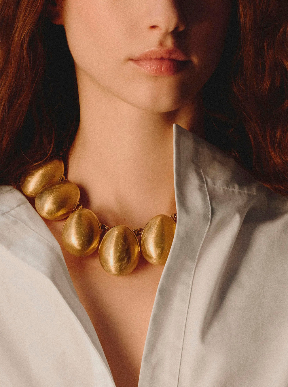 Necklace Le Collier Raisin Metallic With Copper And Brass Details Necklaces
