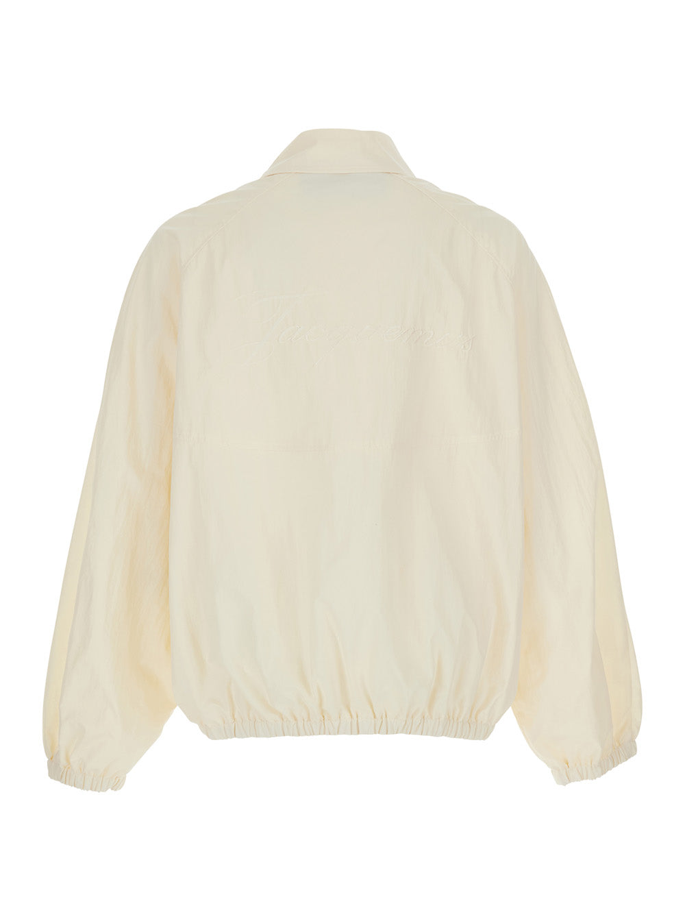 Le Coupe-Vent White Jacket With Front Closure In Tech Fabric For Men Polyamide Outerwear