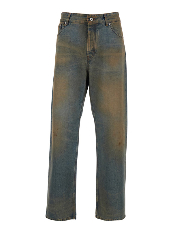 Jeans Le De-Nimes Berger Grey Cotton