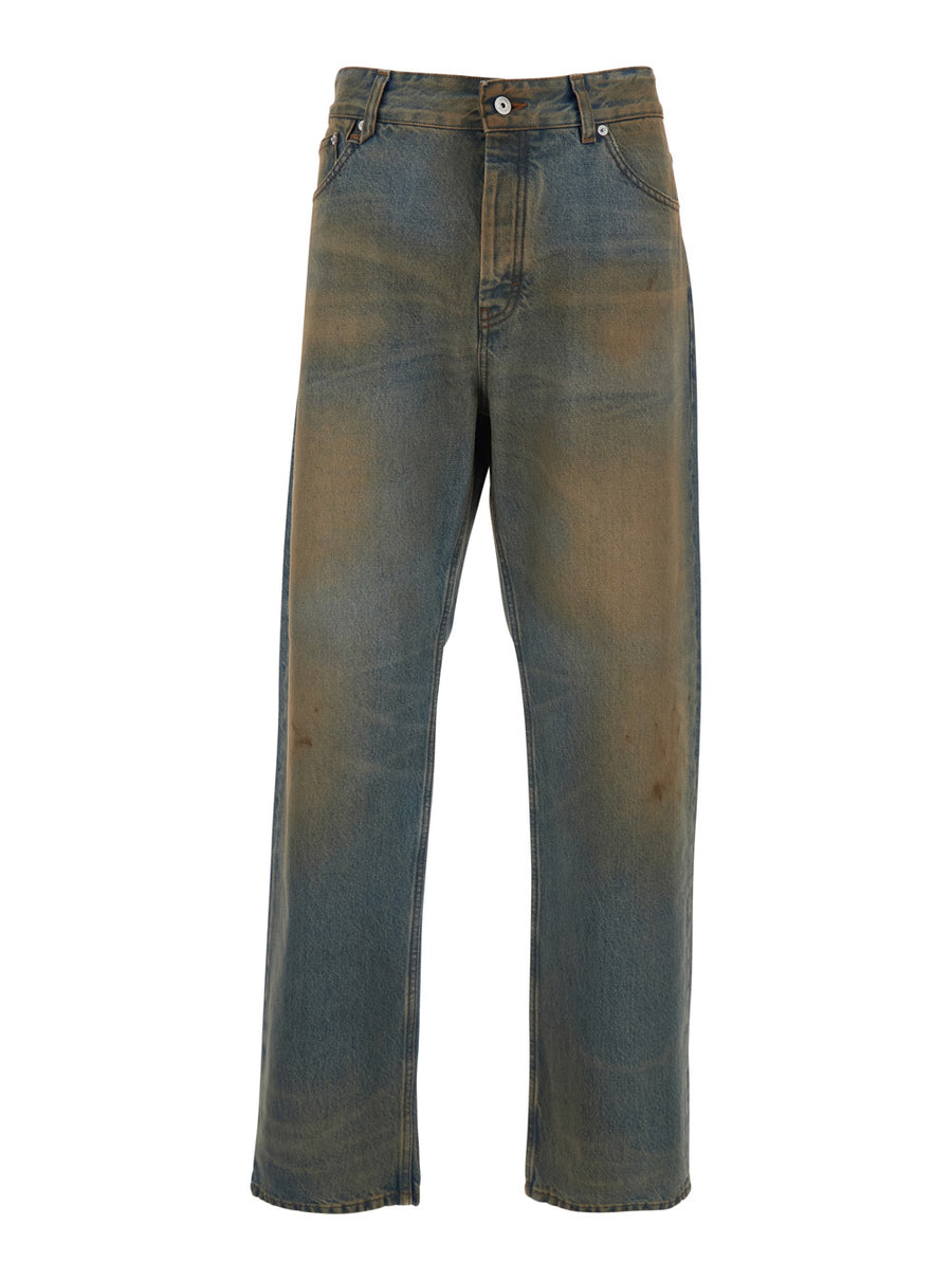 Jeans Le De-Nimes Berger Grey Cotton