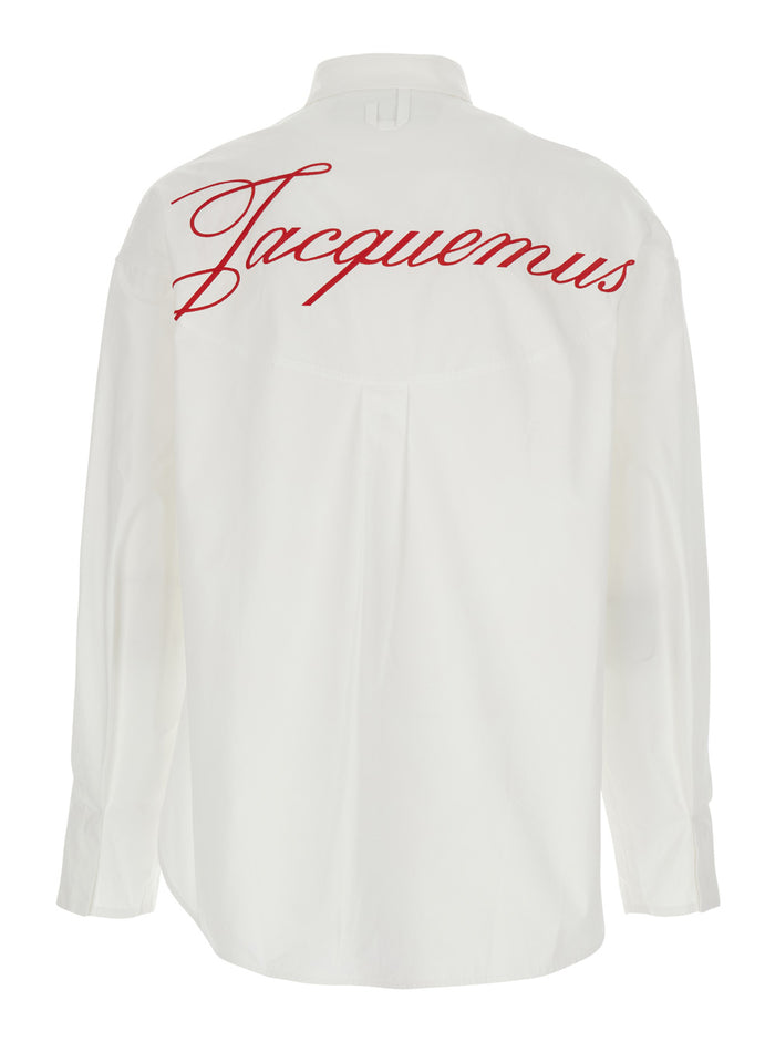 White LA CHEMISE ATELIER ML Long Sleeved Shirt with Classic Collar in Cotton for Men And Blouses