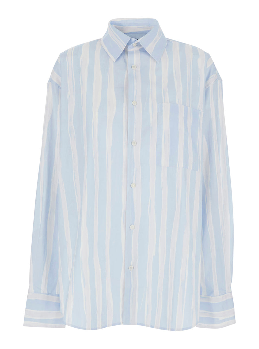 T-Shirt La Chemise Camargue Light Blue Cotton