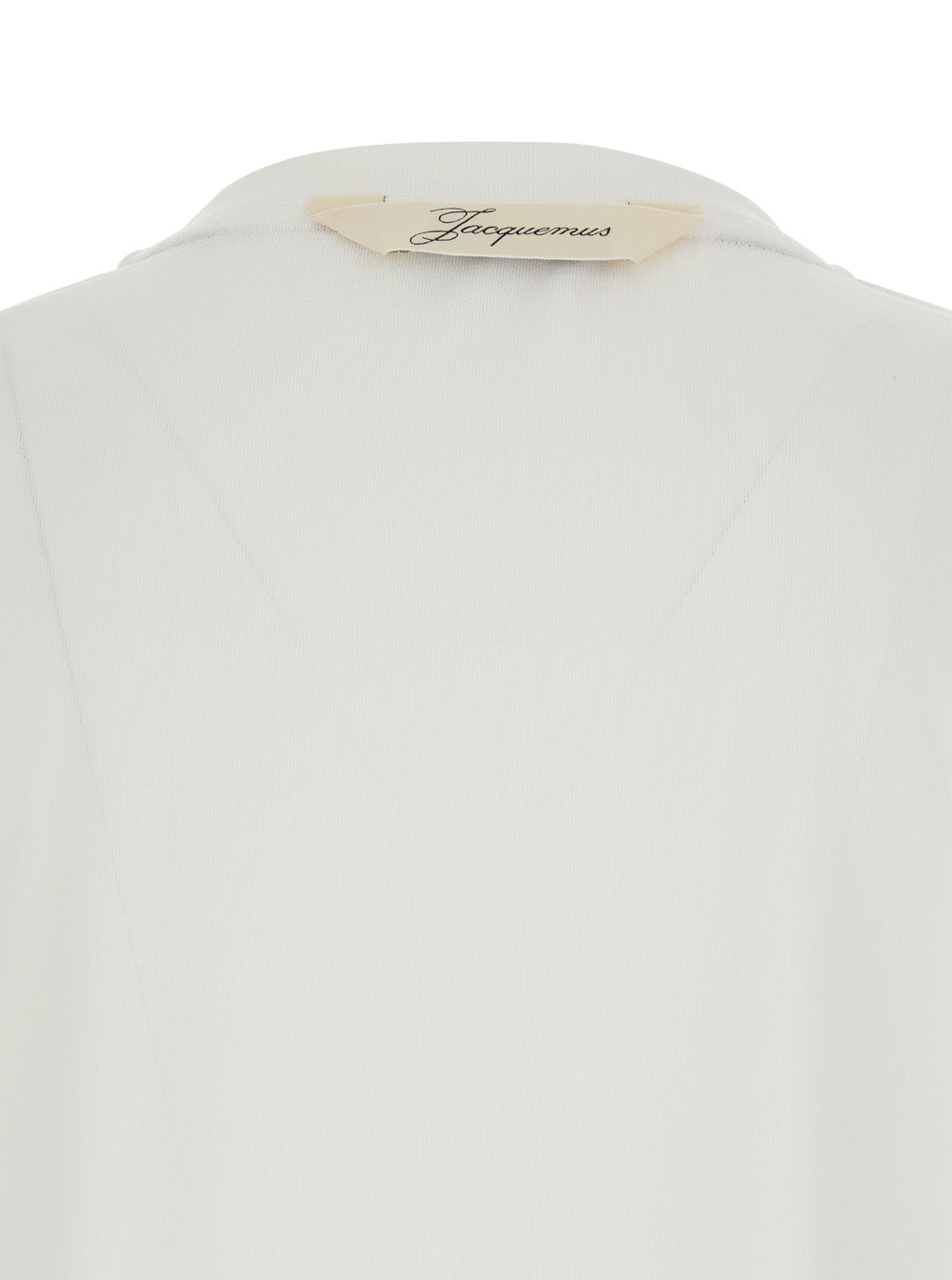 White T-Shirt LE TSHIRT ROND CARRE MC with Round Neck and Short Sleeves in Tech Fabric for Women Paper Polyester Tshirts Polo Shirts