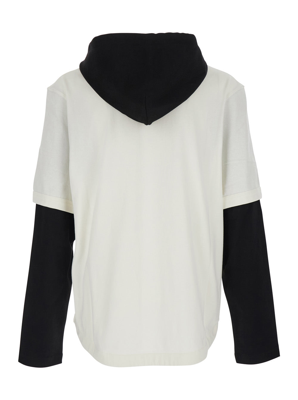 White T-Shirt Le Tshirt Letro Ml With Long Sleeves And Round Neck In Cotton For Women White/black Shirts Blouses
