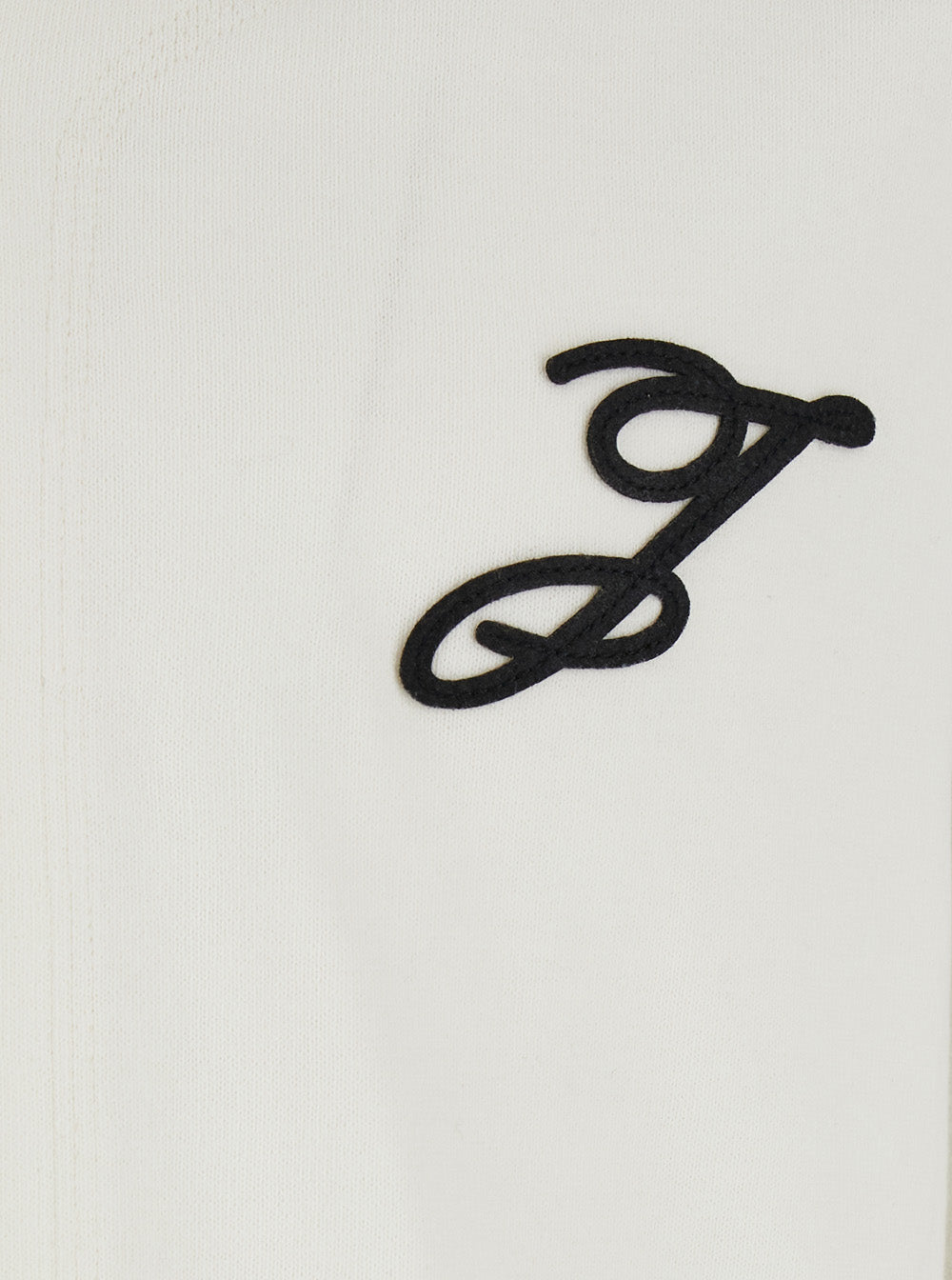 White T-Shirt Le Tshirt Letro Ml With Long Sleeves And Round Neck In Cotton For Women White/black Shirts Blouses