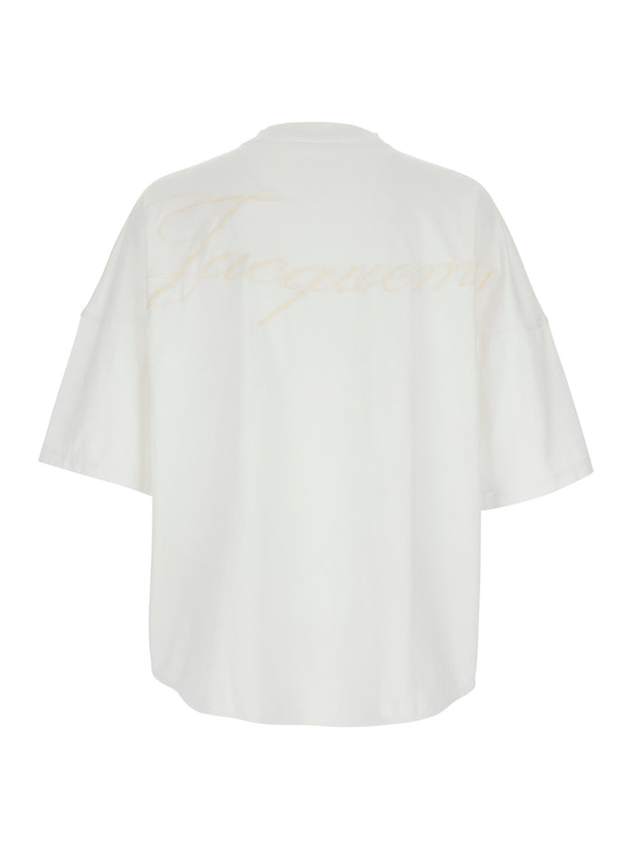 White Le T-Shirt Atelier in Cotton Men Tshirts And Polo Shirts